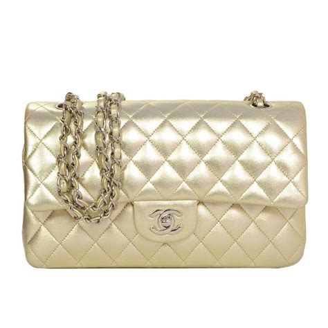 gold chanel evening bag|Chanel small lambskin evening bag.